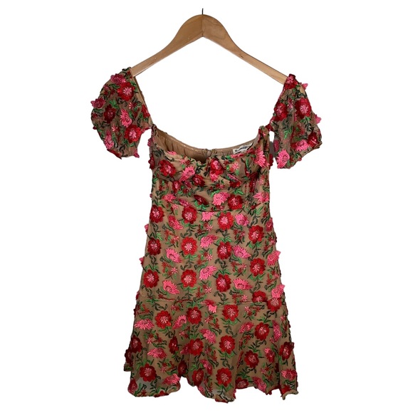For Love & Lemons Amelia Floral Strapless Mini Dress - Picture 4 of 13